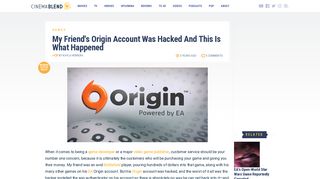 
                            10. My Friend's Origin Account Was Hacked And This Is What ...