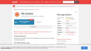 
                            10. My Garden - Web-App - CHIP