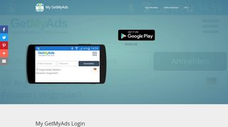 
                            4. My GetMyAds Login website - free download .apk for android