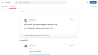 
                            12. my GMAIL accounts forgate password - Google Product Forums