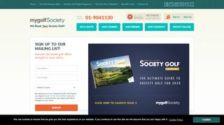 
                            3. My Golf Society: Book Society Golf | Golfing Societies Breaks
