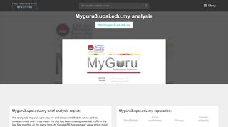 
                            10. My Guru 3 Upsi. MyGuru 3 Login Page - Popular Website ...