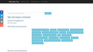 
                            9. My hcl bserv intranet Search - InfoLinks.Top
