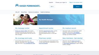 
                            10. My Health Manager: Get Wellness and Coverage ... - Kaiser Permanente