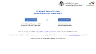 
                            12. My Health Record System Provider Portal Login