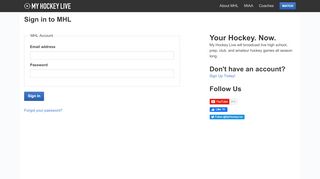 
                            11. My Hockey Live – Sign in to watch live high school, prep, club, and ...