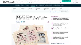 
                            5. My husband and I both own Premium Bonds - what happens when I die?
