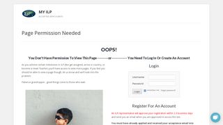 
                            1. MY ILP: Page Permission Needed