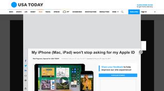 
                            7. My iPhone (Mac, iPad) won't stop asking for my Apple ID - USA Today