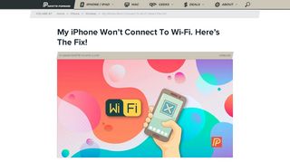 
                            7. My iPhone Won't Connect To Wi-Fi. Here's The Fix! - Payette Forward