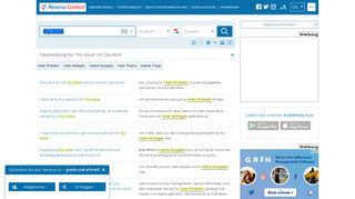 
                            8. my issue - Deutsch Übersetzung - Englisch Beispiele | Reverso Context