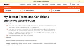 
                            4. My Jetstar Terms and Conditions | Jetstar