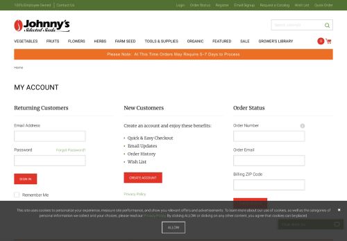 
                            12. My Johnny's Account Login - Johnny's Selected Seeds