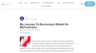 
                            6. My Journey To Becoming A Model On MyFreeCams - Welcome to ...