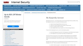 
                            8. My Kaspersky Account | Internet Security