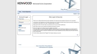 
                            4. My-Kenwood: Login