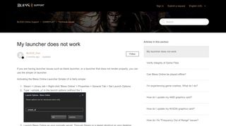 
                            5. My launcher does not work – BLESS Online Support