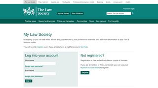 
                            5. My Law Society - The Law Society