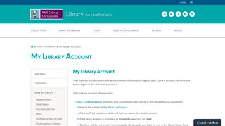 
                            5. My Library Account - NUI Galway
