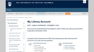 
                            12. My Library Account | Use The Library