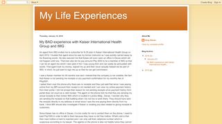 
                            6. My Life Experiences: My BAD experience with Kaiser ...