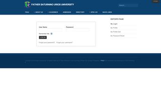 
                            2. My Login - Father Saturnino Urios University