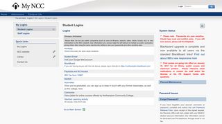 
                            3. My Logins - Student Logins | MyNCC