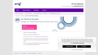 
                            10. My Meeting Manager - BT Conferencing