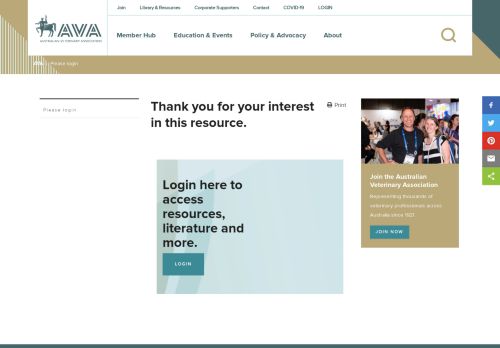 
                            3. My membership | Australian Veterinary Association