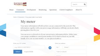 
                            8. My meter — Electricity Authority