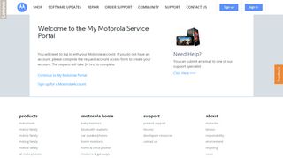 
                            3. - My Motorola Service Portal