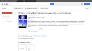 
                            13. My Name is Prana (Short Stories Anthology in Indonesian Print ... - Google Books-Ergebnisseite