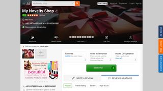 
                            8. My Novelty Shop, Mira Road - Cosmetic Dealers in Mumbai - Justdial