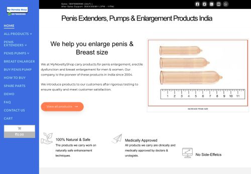 
                            1. My Novelty Shop: Penis Enlargement Products in India