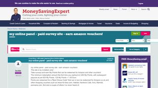 
                            13. my online panel - paid survey site - earn amazon vouchers ...