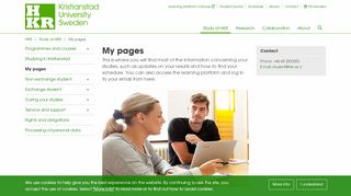 
                            13. My pages, for students at Kristianstad university | HKR.se