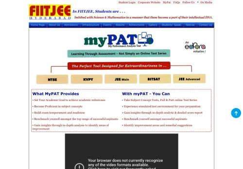 
                            11. My PAT - FIITJEE Hyderabad