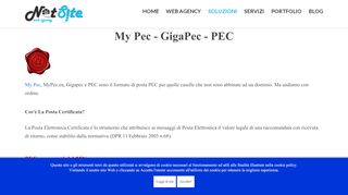
                            6. My Pec - GigaPec - PEC - Creazione siti web Cosenza - Net-Site