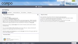 
                            4. My personal portal on campo.fau.de