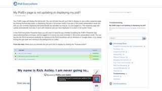 
                            3. My PollEv page is not updating or displaying my poll? – Customer ...