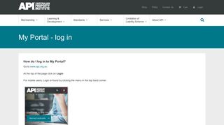 
                            3. My Portal - log in - API