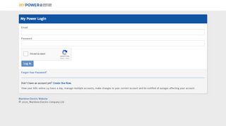 
                            1. My Power Login - Maritime Electric