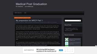 
                            11. My preparation for MRCP Part 1: | Medical Post Graduation  ...