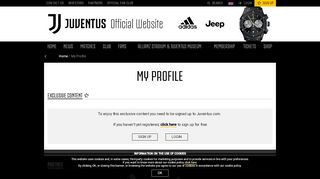 
                            5. My Profile - Juventus.com