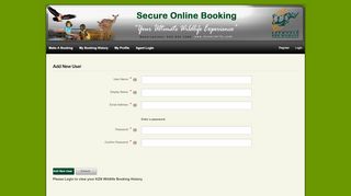 
                            6. My-Profile-Page - KZNWildLife Accommodation Bookings