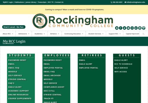 
                            5. My RCC Login - Rockingham Community College