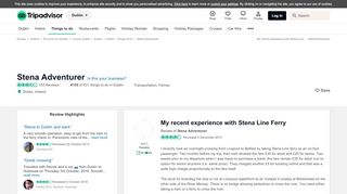
                            13. My recent experience with Stena Line Ferry - Traveller Reviews ...