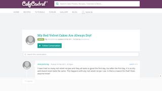 
                            11. My Red Velvet Cakes Are Always Dry! - CakeCentral.com