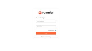 
                            2. My Roamler login