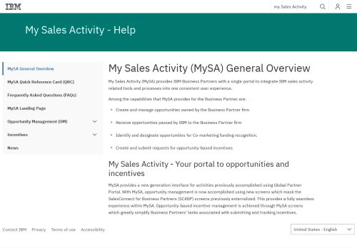 
                            4. My Sales Activity - Help